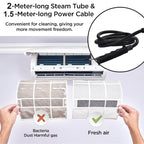2500W high pressure steam cleaner with 6 speed settings and 5 brush heads