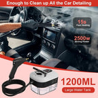 2500W high pressure steam cleaner with 6 speed settings and 5 brush heads
