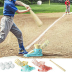 Baseball pitching machine kids outdoor toy bat and ball set ages 4-9