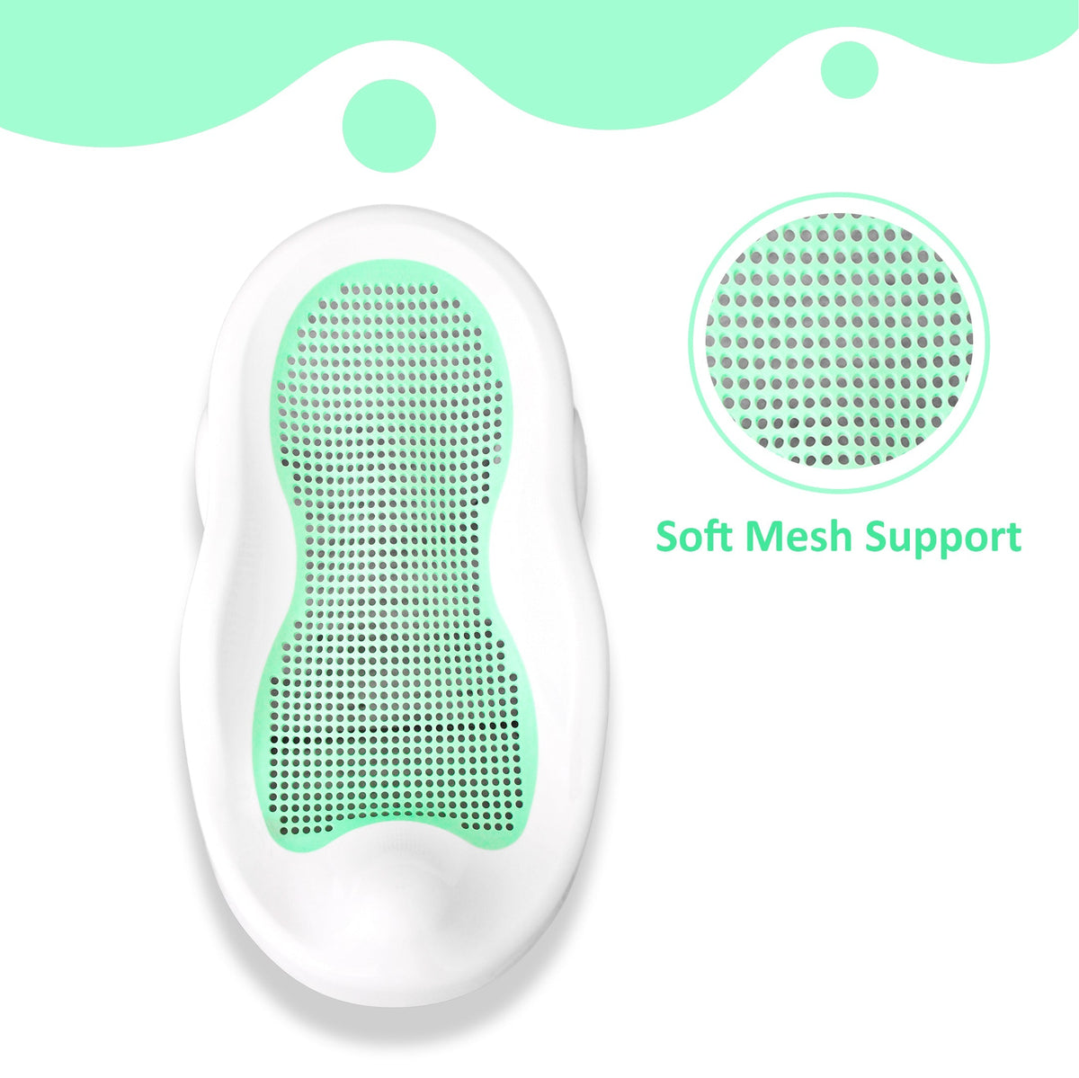 Baby bath chair foldable infant bath seat, safe and supportive for newborns