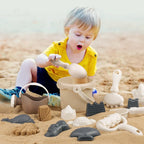 Kids beach sand toy set for castle building and creative outdoor play