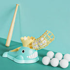 Baseball pitching machine kids outdoor toy bat and ball set ages 4-9