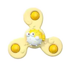 Bath spinner toys with suction cup for baby bath, colorful spinning toy for toddlers