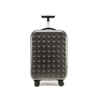 360 degree foldable hard shell travel suitcase with spinner wheels and combination lock