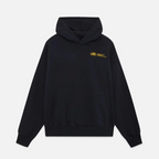Women's minimalist hoodie drawstring-free cotton blend in navy, grey and black