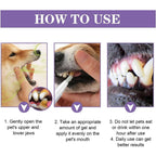 Dog oral repair gel whitening and breath freshening 3-pack, pet-safe plant formula