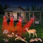 Solar ultrasonic animal repellent 2-pack, weatherproof outdoor pest control stake