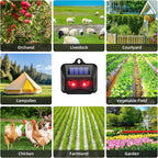 Solar ultrasonic animal repellent 2-pack, weatherproof outdoor pest control stake