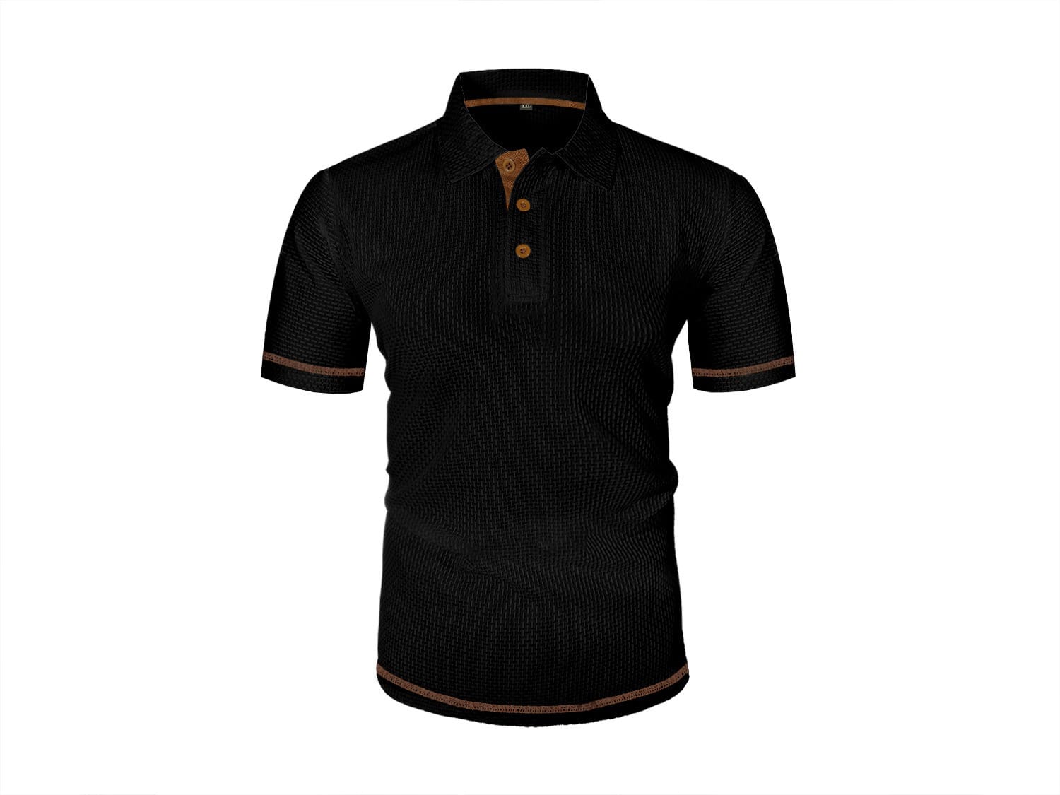 Men breathable polo shirt modern fit classic collar