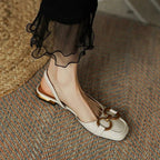 Women's slingback shoes low block heel with contoured footbed, 5 colors