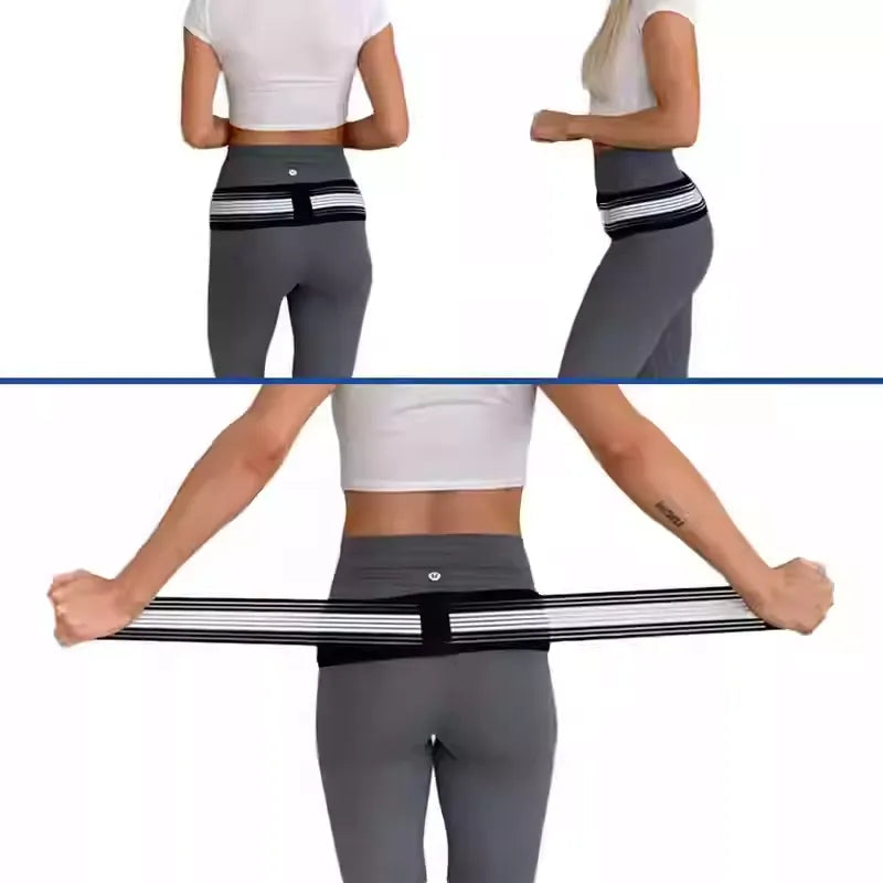 Lumbar support belt for men and women lower back pain relief adjustable fit