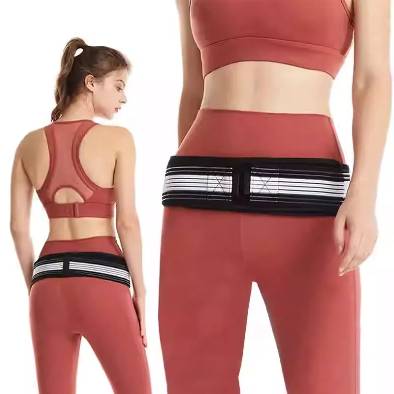 Lumbar support belt for men and women lower back pain relief adjustable fit