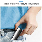 3-in-1 screen cleaner spray touchscreen mist cleaner portable microfiber, blue and gray