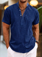 Men collared shirt regular fit available in multiple colors