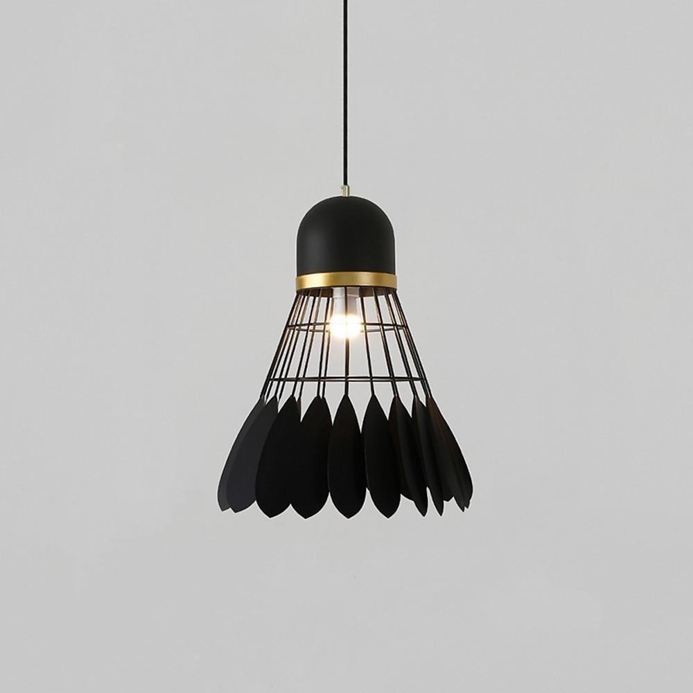 Industrial pendant lamp 1-light metal geometric ceiling fixture for kitchen