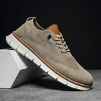 Men's breathable comfort shoes slip-on casual faux leather, EU 36-50