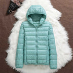 Women waterproof lightweight jacket with removable adjustable hood