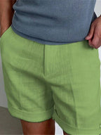 Men's casual summer shorts with side pockets, relaxed fit, solid colour