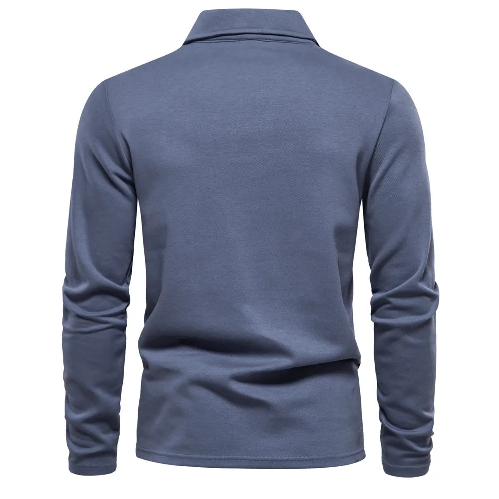 Men polo shirt classic fit available in blue beige green and dark grey