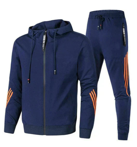 Men's Velvet Tracksuit Set | Cotton Mix, All Seasons