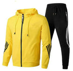 Men's Velvet Tracksuit Set | Cotton Mix, All Seasons