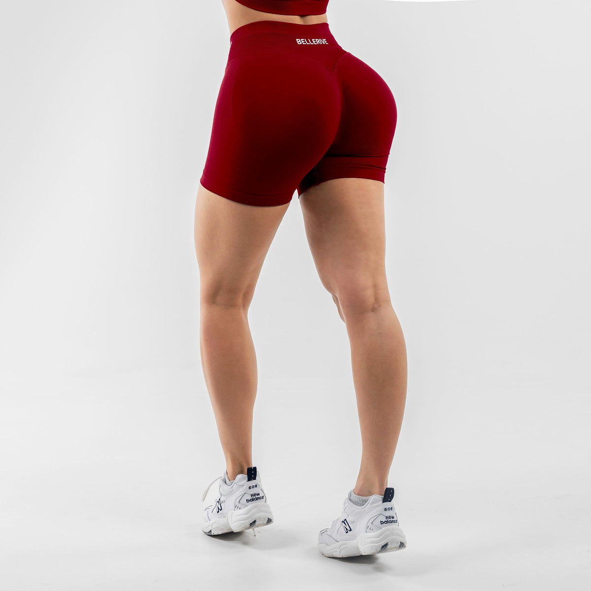 Women's 3-piece push-up sports set with legging, top and short, high-waist shaping fit