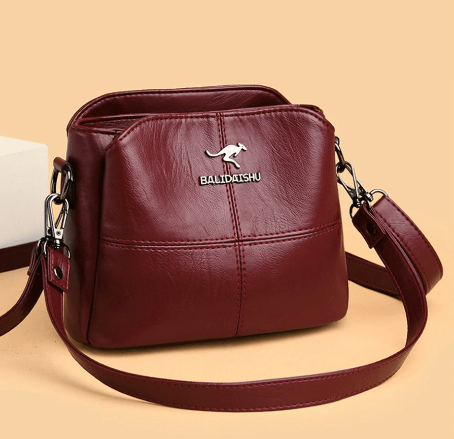 Women vegan leather handbag spacious structured design multiple colors