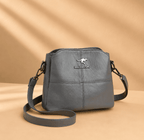 Women vegan leather handbag spacious structured design multiple colors