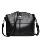 Women vegan leather handbag spacious structured design multiple colors
