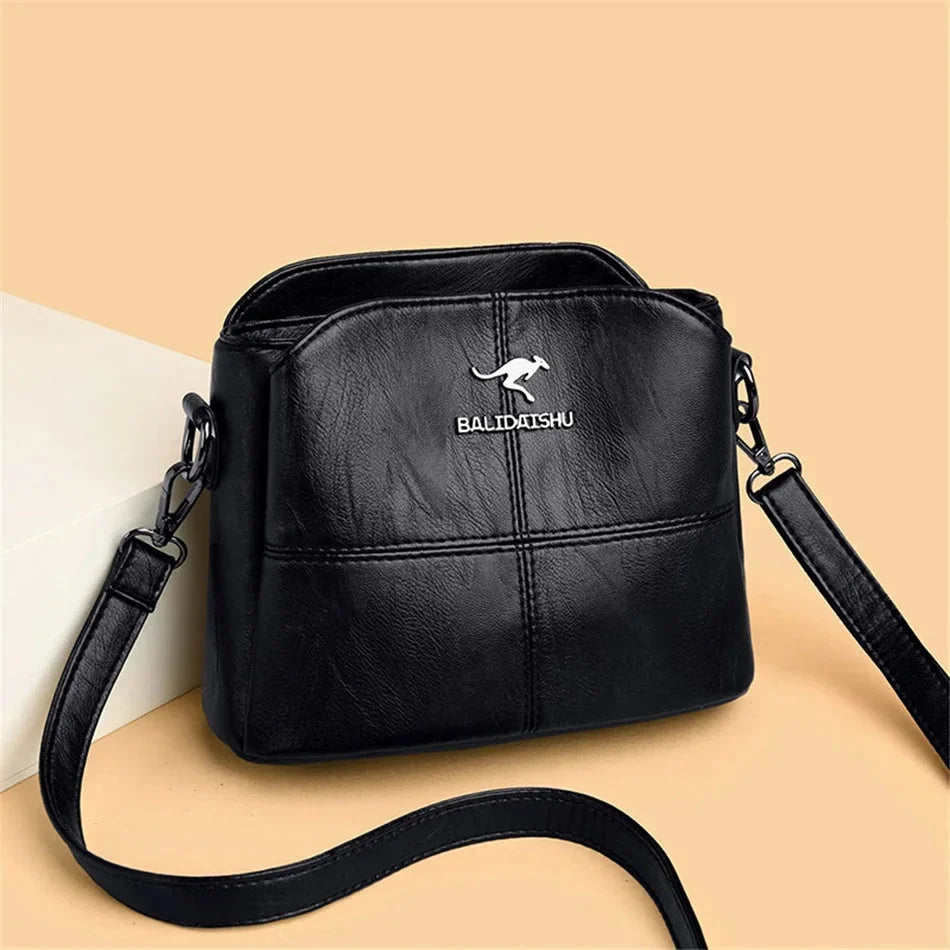 Women vegan leather handbag spacious structured design multiple colors