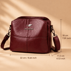 Women vegan leather handbag spacious structured design multiple colors