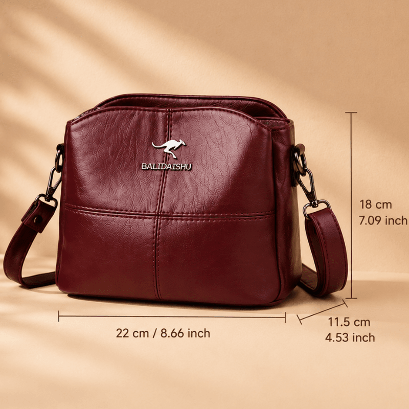 Women vegan leather handbag spacious structured design multiple colors