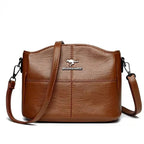Women vegan leather handbag spacious structured design multiple colors