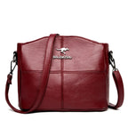 Women vegan leather handbag spacious structured design multiple colors