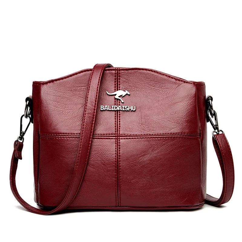 Women vegan leather handbag spacious structured design multiple colors