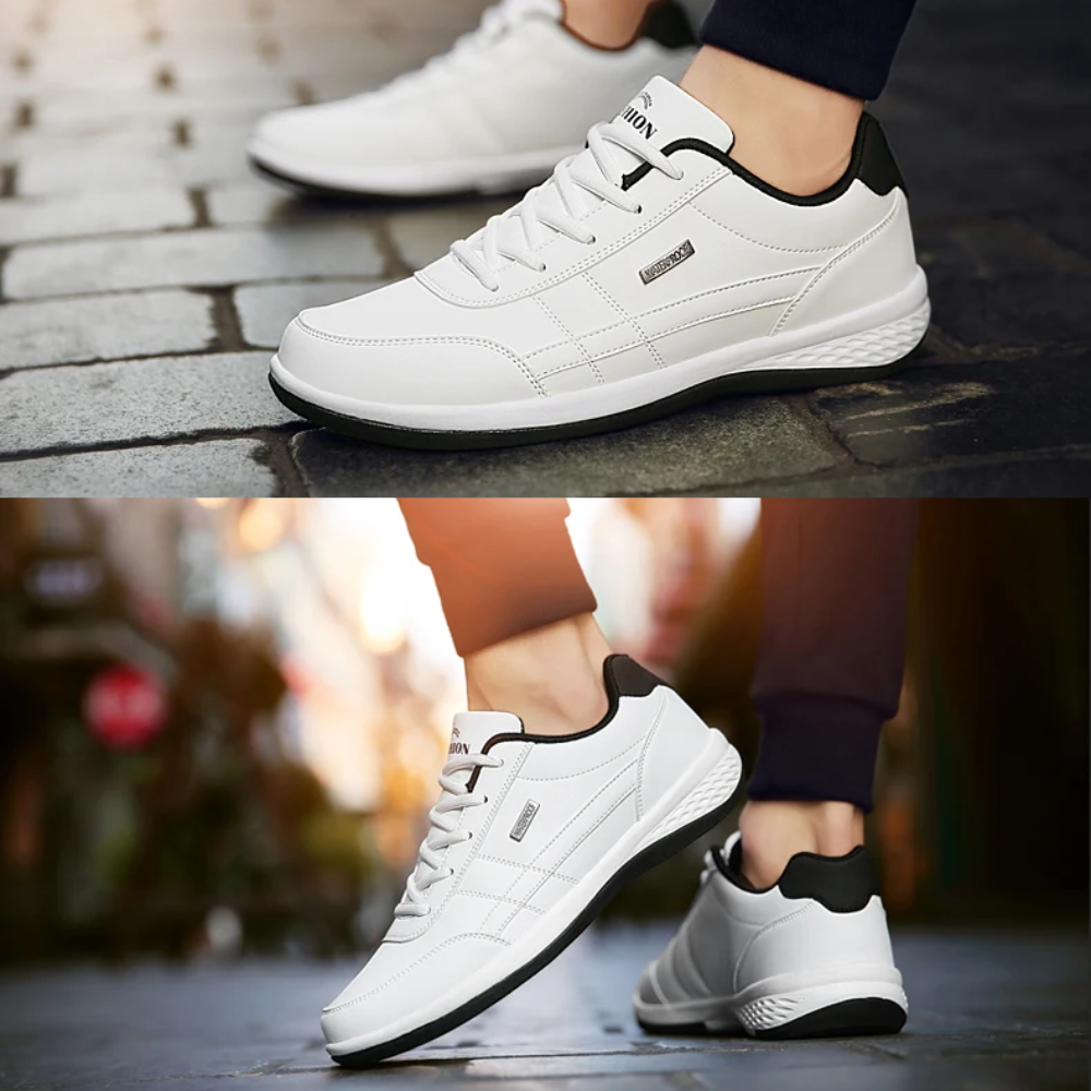 Orthopedic Men Leather Shoes | Arch Support, Waterproof
