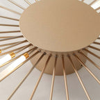 LED fireworks ceiling chandelier modern metal design in black and gold