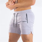 Men's mesh sports shorts with zip pockets and quick-dry fabric, lightweight