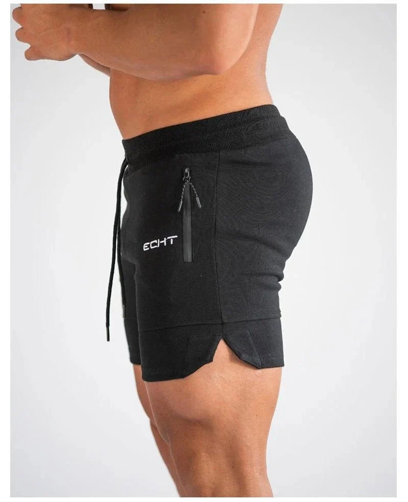 Men's mesh sports shorts with zip pockets and quick-dry fabric, lightweight