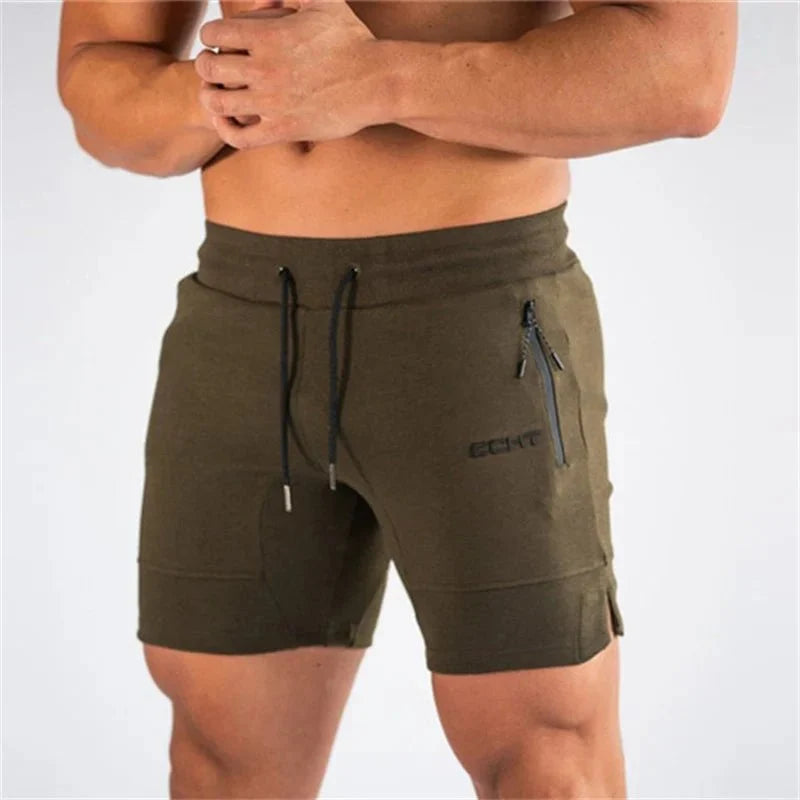 Men's mesh sports shorts with zip pockets and quick-dry fabric, lightweight