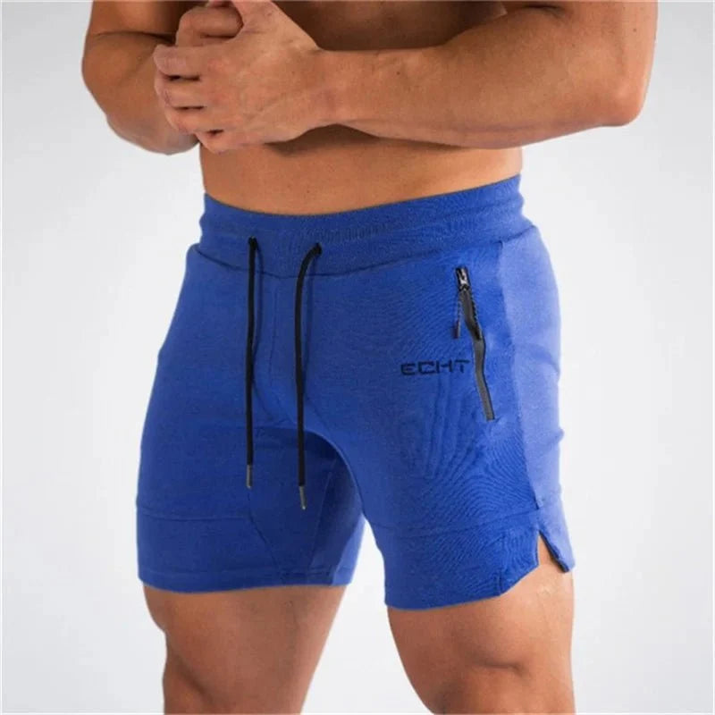 Men's mesh sports shorts with zip pockets and quick-dry fabric, lightweight