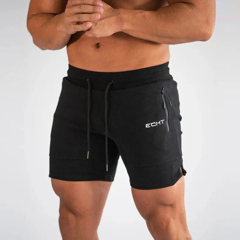 Men's mesh sports shorts with zip pockets and quick-dry fabric, lightweight