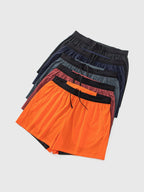 Men 2in1 running shorts with phone pocket quick dry compression liner
