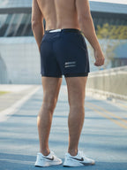 Men 2in1 running shorts with phone pocket quick dry compression liner