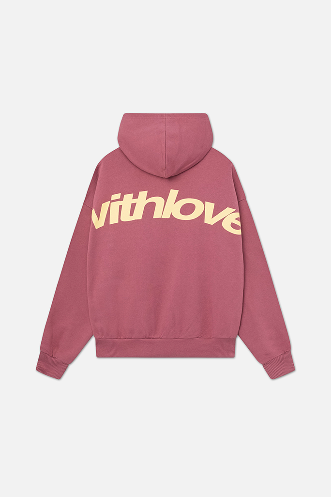Women's hoodie relaxed fit soft cotton blend in pink, green and black