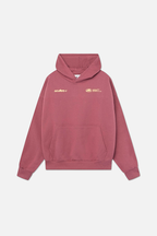 Women's hoodie relaxed fit soft cotton blend in pink, green and black