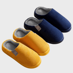 Women's warm slip-on slippers, soft and comfortable, available in multiple colors