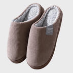 Women's warm slip-on slippers, soft and comfortable, available in multiple colors
