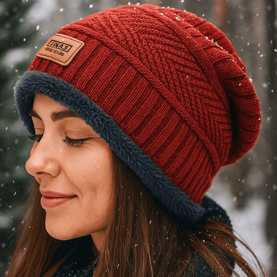 Lukas Ultra Warm Double Winter Hat with Soft Fur Lining