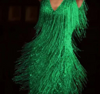 Women sleeveless fringe mini dress scoop neck body-skimming party dress
